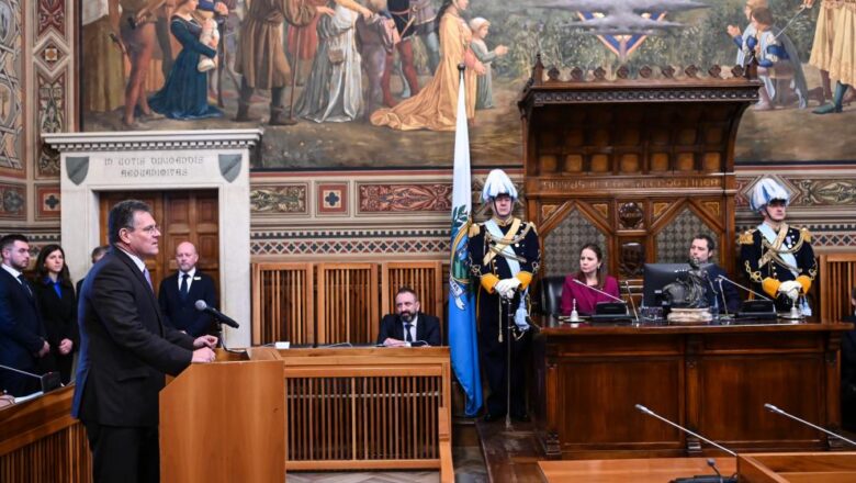 Il Vicepresidente Maroš Šefčovič in visita a San Marino per un accordo di associazione con l’UE