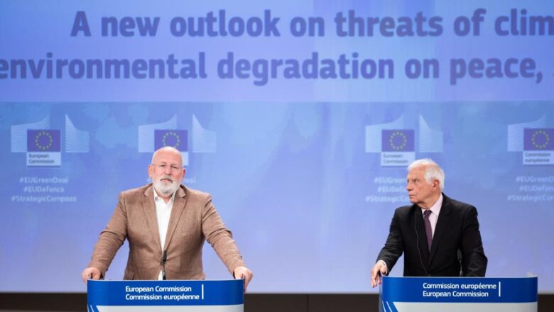 L’UE propone una nuova prospettiva globale per affrontare le minacce dei cambiamenti climatici e del degrado ambientale per la pace, la sicurezza e la difesa