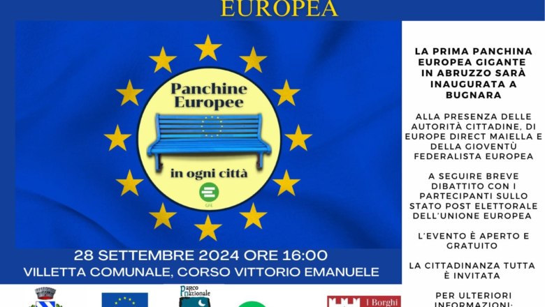 Inaugurazione Panchina Europea